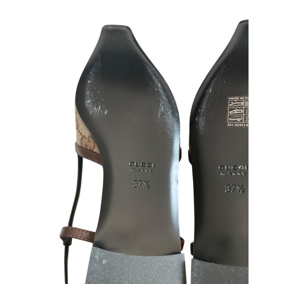 Gucci Beige and Brown Flats - Picture 13 of 16